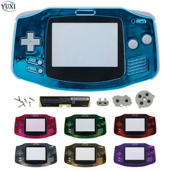 Преносимото корпус YuXi Full Set Shell Case за Gameboy Advance с токопроводящей гумено покритие Бутон за конзолата GBA