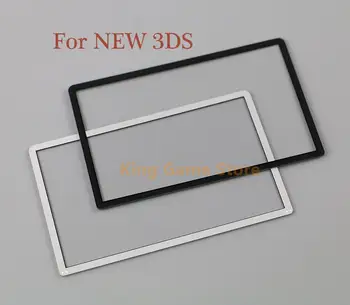 10 бр./лот, Горния панел на резервни части с огледало за LCD екрана, пластмасов капак, аксесоари за Nintendo 3DS New